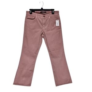 J Brand Selena Mid Rise Cropped Bootcut Flare Pink Jeans 29 NWT